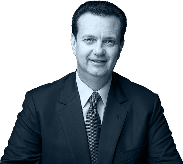Foto Gilberto Kassab em tons de cinza